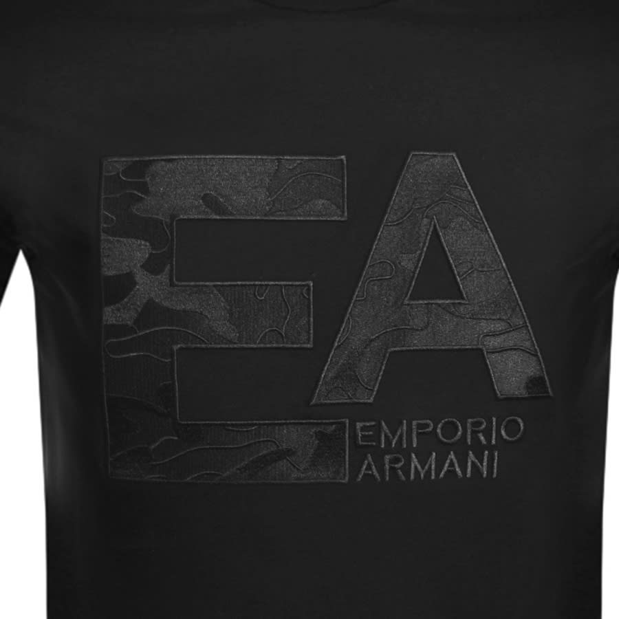 Alternative Image for ProductEmporio Armani Crew Neck Logo T Shirt Black3